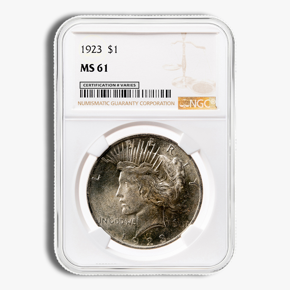 Peace Dollar Ngc Ms Ms Houston Coin Buyers