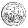 2010-P 5 oz ATB Yellowstone Silver Coin - Burnished (Cap Only)