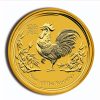 2017 2 oz Australia Gold Lunar Rooster BU - Series II