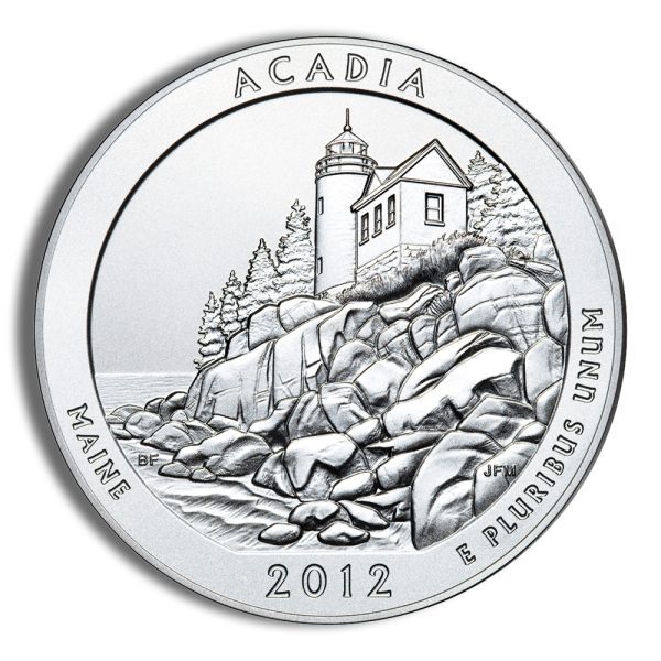 2012-P 5 oz ATB Acadia Silver Coin NGC SP70 - Image 3