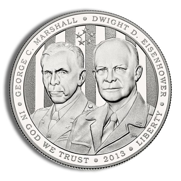 2013-P $1 Five Star Generals Silver Commem - Proof