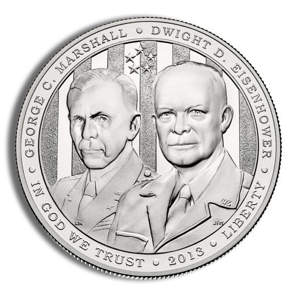 2013-W $1 Five Star Generals Silver Commem - BU
