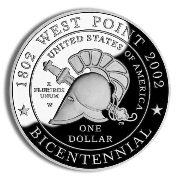 2002-W $1 West Point Silver Commem - Proof - Image 2