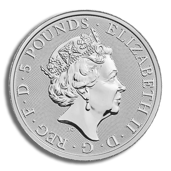 2018 2 oz Silver Great Britain Queen's Beasts - Unicorn