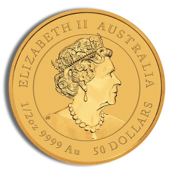 2022 1/2 oz Australia Gold Lunar Tiger BU - Series III - Image 2