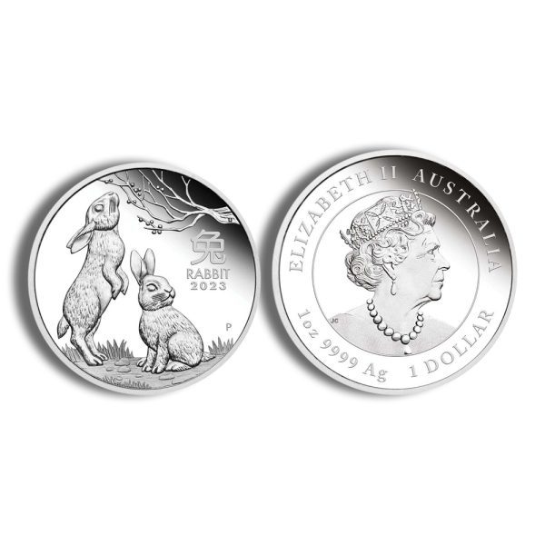 2023 Silver Australia Year of the Rabbit Proof 3-Coin Set - Image 2