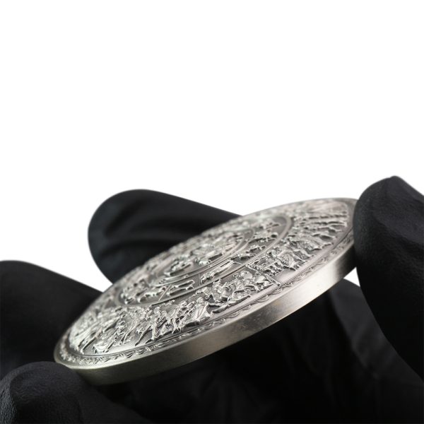 Kilo Silver South Korea Shield of Achilles Stacker - Image 3