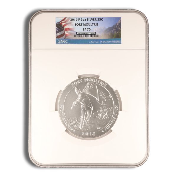 2016-P 5 oz ATB Fort Moultrie Silver Coin NGC SP70
