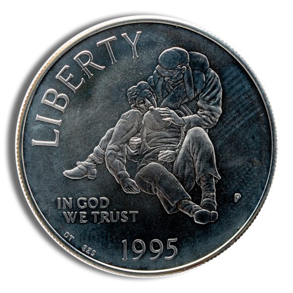 1995-P $1 Civil War Silver Commem - BU