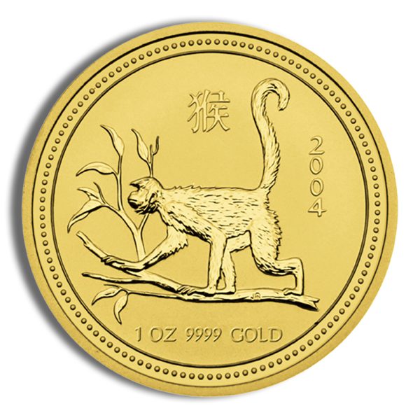2004 1 oz Australia Gold Lunar Monkey BU - Series I Specifications: Metal Type: Gold Metal Content: 1 oz Purity: 0.9999 Mint/Brand: The Perth Mint Grade: BU - Brilliant Uncirculated Grading Service: None Mint Mark: P - Perth