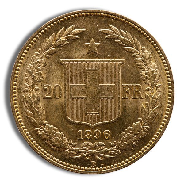 Switzerland Gold 20 Francs - Helvetica (1883-1896) - Image 2