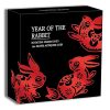 2023 1 oz Silver Year of the Rabbit Rotating Charm - Antiqued - Image 4