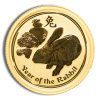 2011 1/20 oz Australia Gold Lunar Rabbit BU - Series II