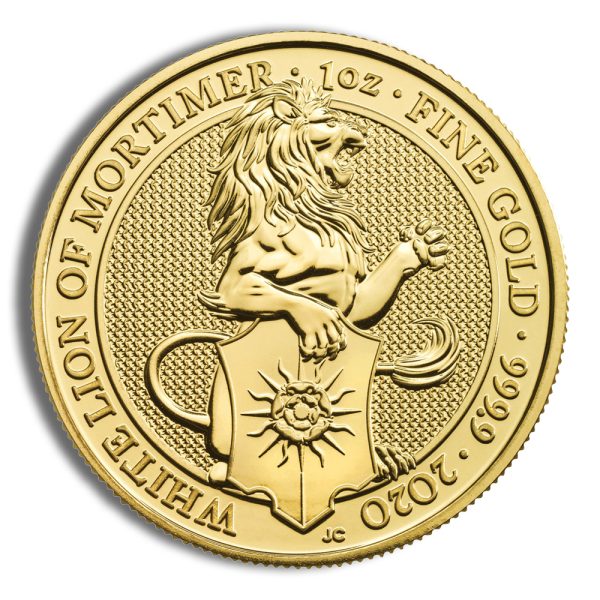 2020 1/4 oz Great Britain Queen's Beast Gold Coin - White Lion