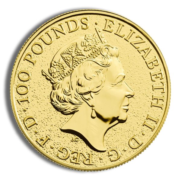 2017 1 oz Great Britain Queen's Beast Gold Coin - Dragon - Image 2