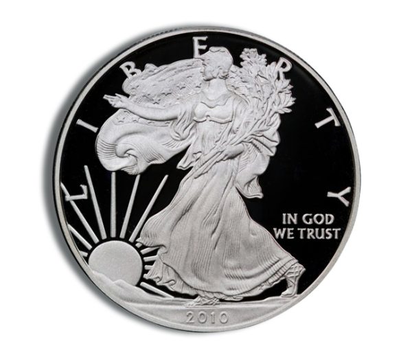 2010-W Proof Silver Eagle with Box & COA Obverse