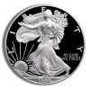1990-S Proof Silver Eagle with Box & COA