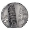 2022 5 oz Silver Cook Islands Leaning Tower of Pisa Coin - Image 3