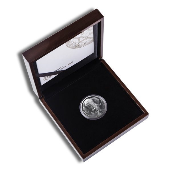 2021 1 Kilo Silver South African Big 5 Elephant Coin - Series II